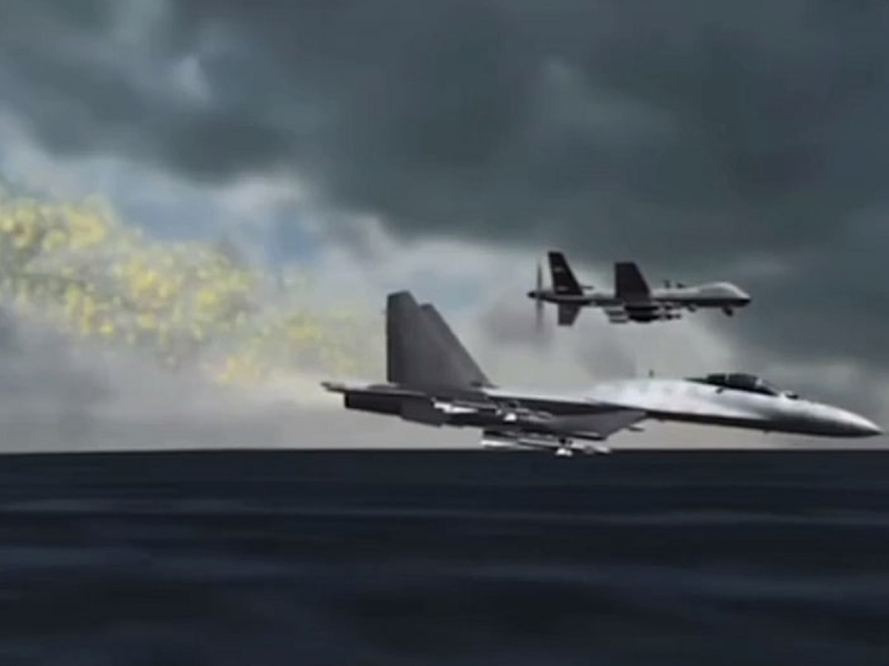 CBS смоделировал крушение БПЛА MQ-9 Reaper в Черное море после встречи с Су-27: видео набрало 1 млн просмотров (ВИДЕО)