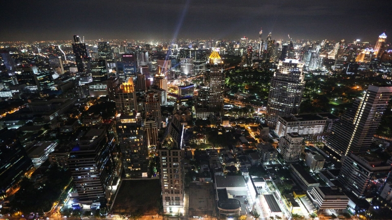 Вид ночного Бангкока0