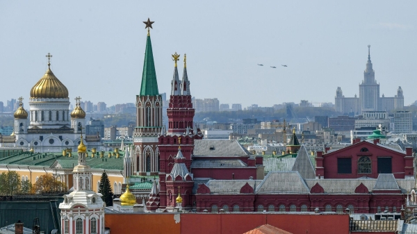 Вид на храм Христа Спасителя, Московский Кремль и Государственный Исторический музей0