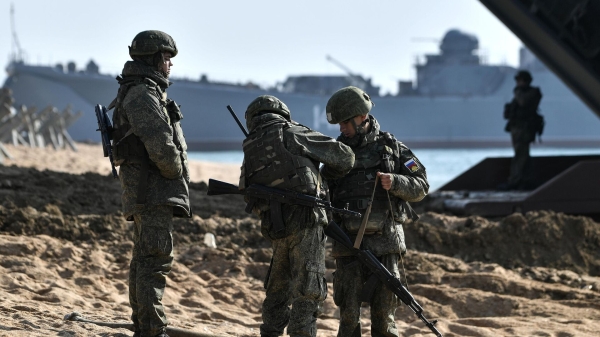Высадка десанта морской пехоты во время учений в Крыму1